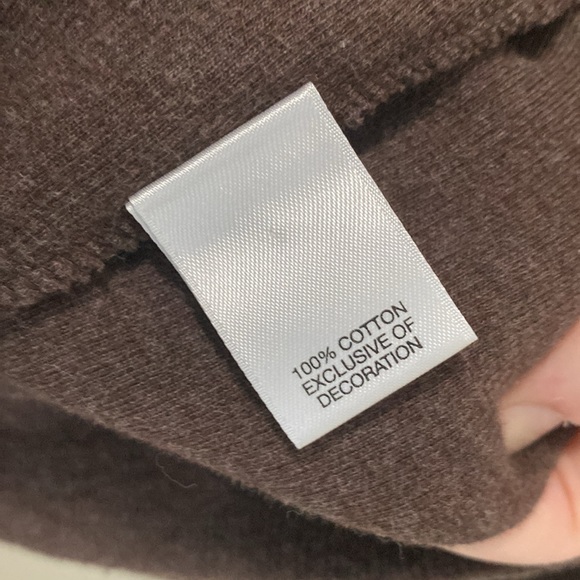 NWOT Cremieux sweater knit long sleeve quarter button up mens brown pullover - Picture 7 of 9